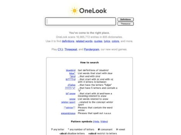 onelook.com
